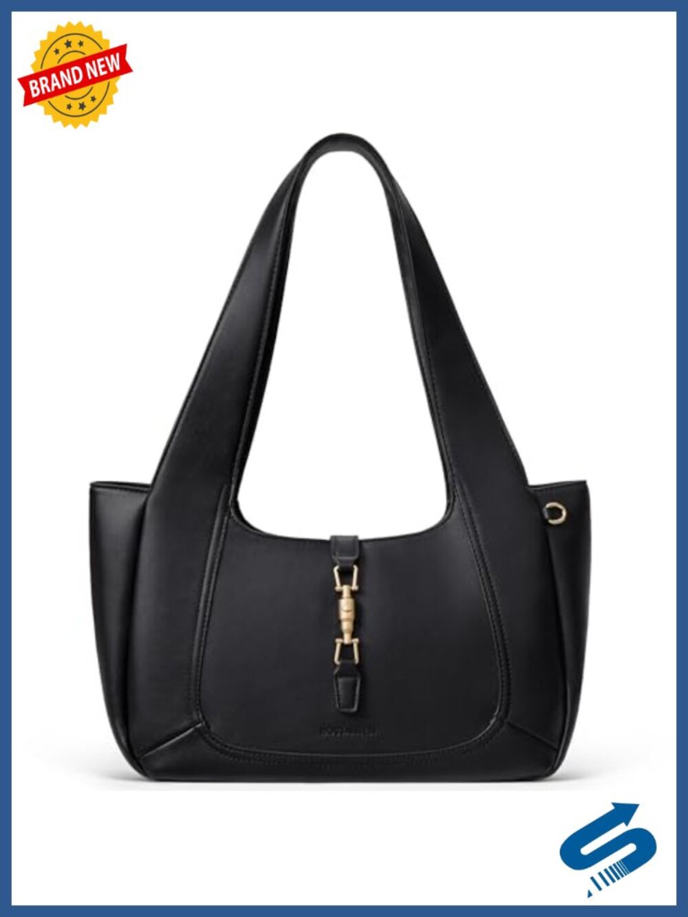 Faux Suede Vegan Leather Shoulder Bag Dumpling Tote Lightweight Gold Push-Lock